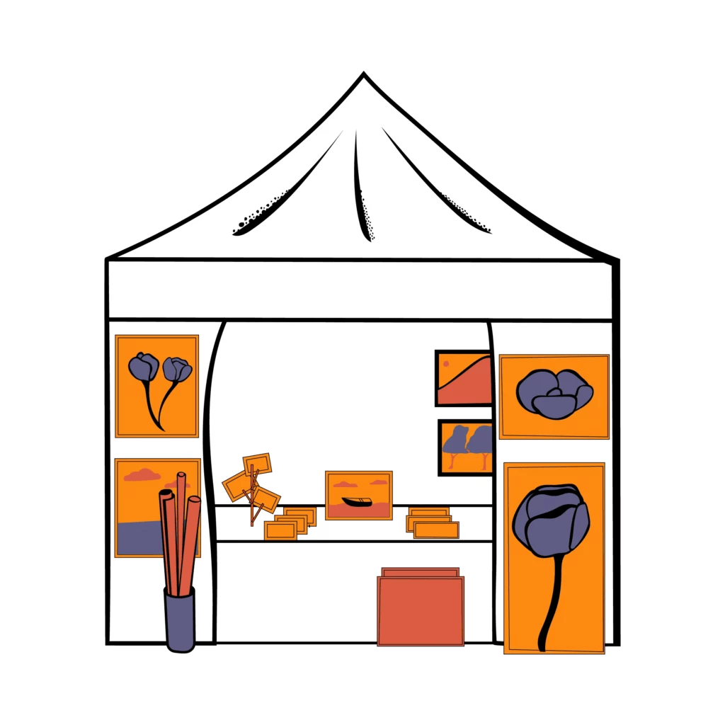 Artist vendor booth