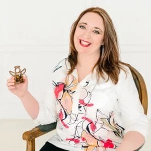 Jennifer Street owner of Forged Flare handmade ornaments